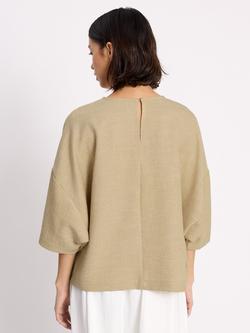 Albaray Anna Unwin Woven Oversized Top, Ochre - view 2, Ochre