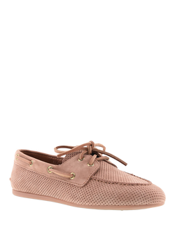 Sperry Leather Slim Boat Shoes, Amaretto - view 2, Amaretto