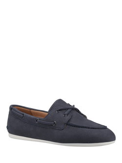 Sperry Leather Slim Boat Shoes, Navy - view 2, Navy