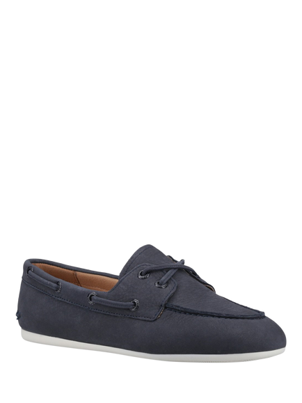 Sperry Leather Slim Boat Shoes, Navy - view 2, Navy