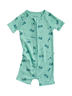 MORI Baby Submarine Sleep Summer Sleepsuit, Green, Green