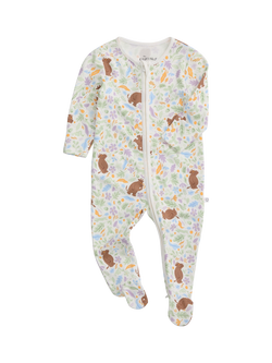 MORI Baby Gruffalo Woods Clever Zip Sleepsuit, Multi, Multi