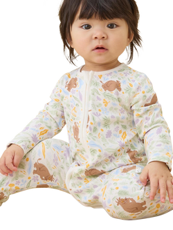 MORI Baby Gruffalo Woods Clever Zip Sleepsuit, Multi - view 2, Multi