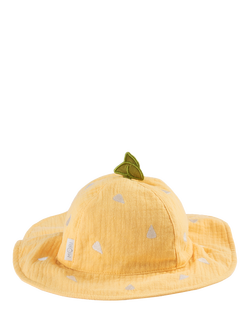 MORI Baby Lemon Floppy Hat, Yellow, Yellow