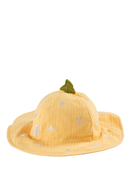 MORI Baby Lemon Floppy Hat, Yellow, Yellow