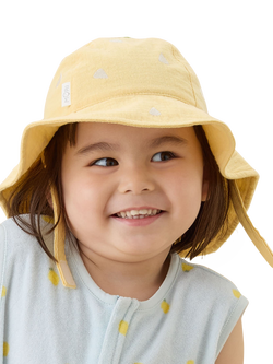 MORI Baby Lemon Floppy Hat, Yellow - view 2, Yellow