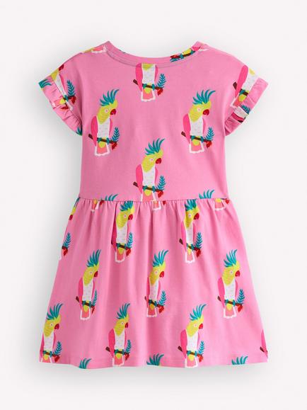 Mini Boden Kids' Jersey T-Shirt Dress, Pink - view 2, Pink