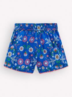 Mini Boden Kids' Pull-on Drawstring Shorts, Blue - view 2, Blue
