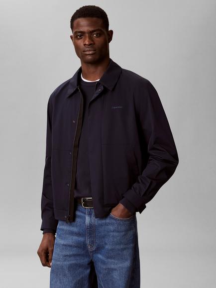 Calvin Klein Pointed Harrington Jacket, Dark Blue, Dark Blue