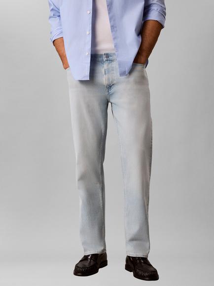Calvin Klein Tapered Mid Rise Jeans, Light Blue, Light Blue