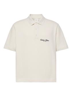 Calvin Klein Cotton Pique Polo Shirt, White - view 2, White