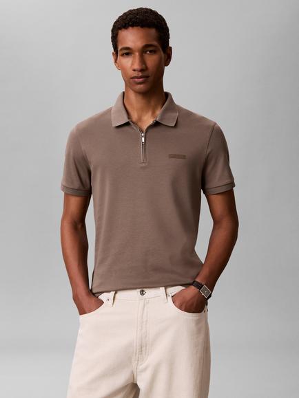 Calvin Klein Slim Fit Polo Shirt, Tan, Tan