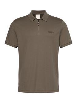 Calvin Klein Slim Fit Polo Shirt, Tan - view 2, Tan