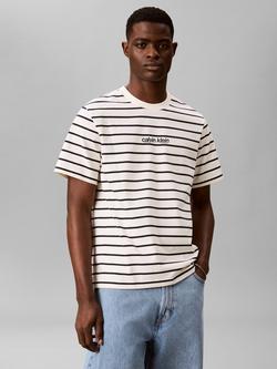 Calvin Klein Cotton Stripe Crew-Neck T-Shirt, Multi, Multi