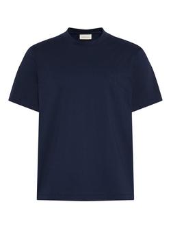 Calvin Klein Monogram Cotton T-Shirt, Dark Blue - view 2, Dark Blue
