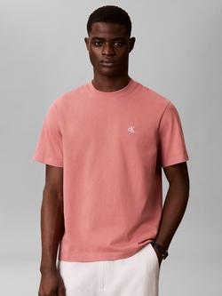 Calvin Klein Monogram Cotton T-Shirt, Peach