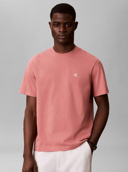 Calvin Klein Monogram Cotton T-Shirt, Peach