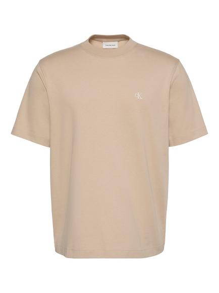 Calvin Klein Monogram Cotton T-Shirt - view 2, Off White