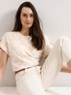 Phase Eight Kayla Floral T-Shirt, Neutral, Neutral