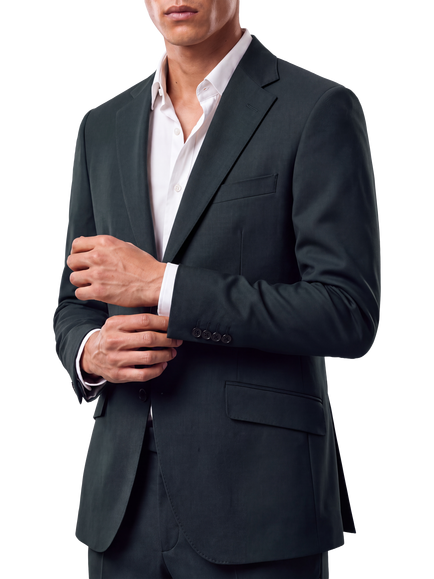 Richard James London Single Breasted Wool Blazer, Bottle - T2126 - view 2, Bottle - T2126