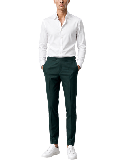 Richard James London Colourful Wool Trousers, Bottle - T2126, Bottle - T2126