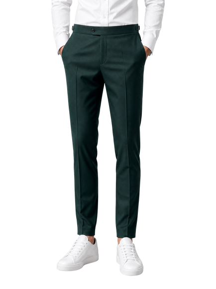 Richard James London Colourful Wool Trousers, Bottle - T2126 - view 2, Bottle - T2126