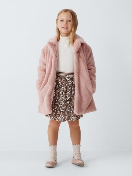 John Lewis Kids' Sequin Skirt, Multi - view 2, Multi