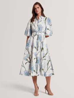 Ted Baker Alimma Midi Dress, Ivory, Ivory