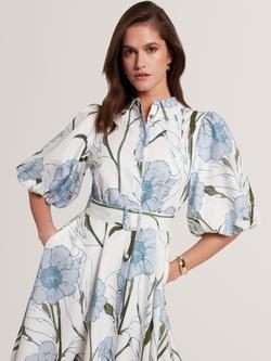 Ted Baker Alimma Midi Dress, Ivory - view 2, Ivory