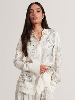 Ted Baker Rohbia Printed Shirt, Ivory, Ivory
