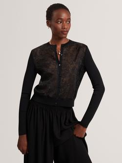 Ted Baker Voren Lace Cardigan, Black, Black