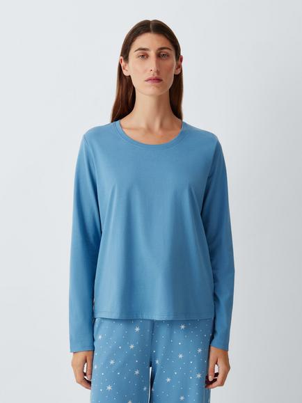 John Lewis Star Long Pyjamas, Blue, Blue