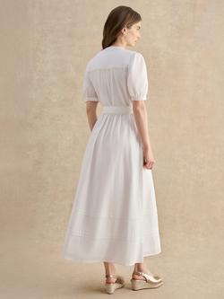 Hobbs Thandie Cotton Dress, White - view 2, White