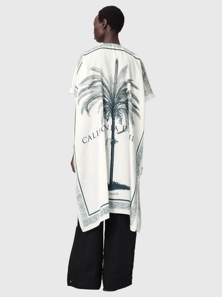 AllSaints Tess Palm Tree Kaftan, Carala Ecru White - view 2, Carala Ecru White