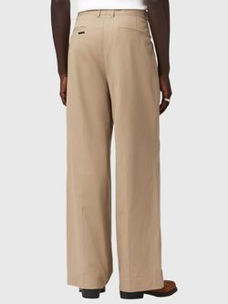 AllSaints Midas Regular Length Wide Leg Chinos, Dune Brown - view 2, Dune Brown