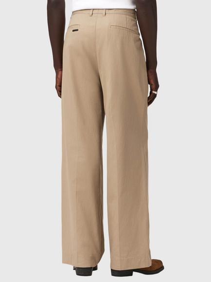 AllSaints Midas Regular Length Wide Leg Chinos, Dune Brown - view 2, Dune Brown