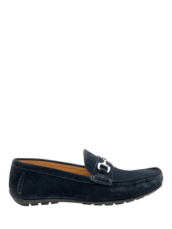 Loake Hawthorn Driving Suede Loafers, Navy