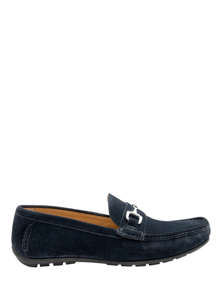 Loake Hawthorn Driving Suede Loafers, Navy