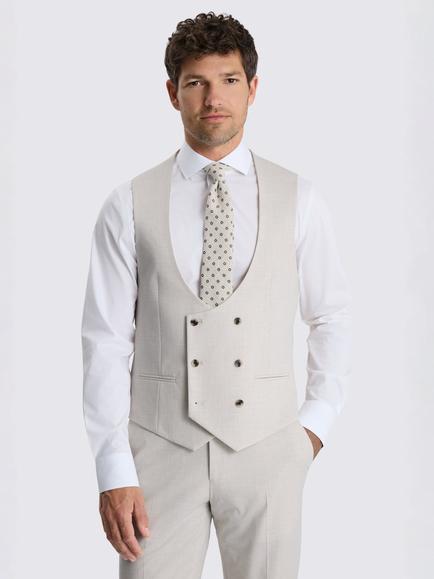 Moss Tailored Fit Suit Waistcoat, Light Neutral, Light Neutral