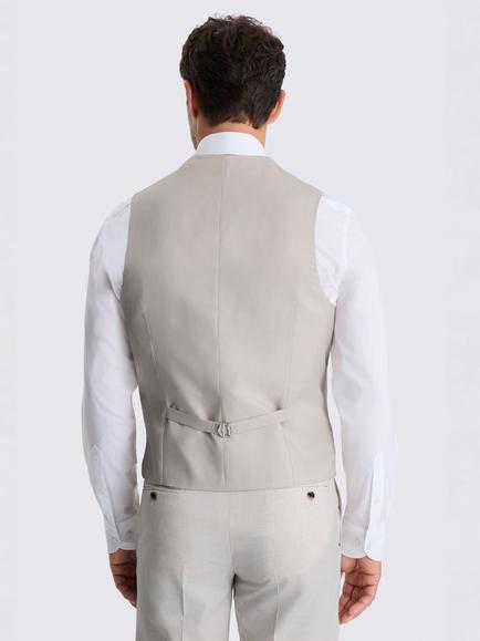 Moss Tailored Fit Suit Waistcoat, Light Neutral - view 2, Light Neutral
