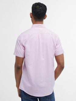 Barbour Oxtown Cotton Short Sleeve Tailored Fit Shirt, Sea Green - view 2, Pink