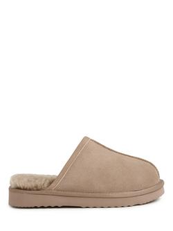 Celtic & Co. Sheepskin Mule Slippers, Taupe