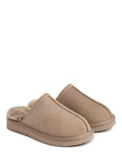 Celtic & Co. Sheepskin Mule Slippers - view 2, Taupe
