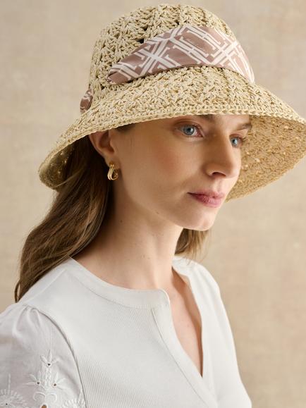 Hobbs Everly Straw Hat, Natural Tan - view 2, Natural Tan