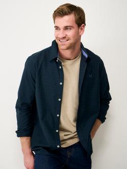 Crew Clothing Black Watch Check Long Sleeve Oxford Shirt, Multi, Multi