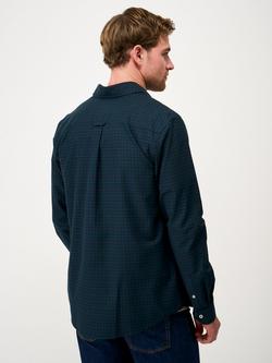 Crew Clothing Black Watch Check Long Sleeve Oxford Shirt, Multi - view 2, Multi