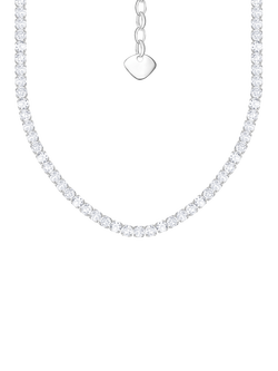 THOMAS SABO Cubic Zirconia Necklace, Silver, Silver