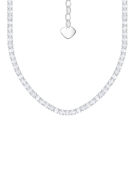 THOMAS SABO Cubic Zirconia Necklace, Silver, Silver