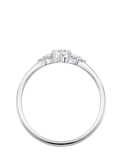 THOMAS SABO Round Cut Cubic Zirconia Ring, Silver - view 2, Silver
