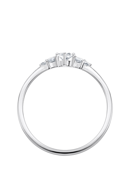 THOMAS SABO Round Cut Cubic Zirconia Ring, Silver - view 2, Silver